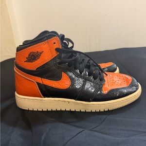 Jordan Kids Sneakers Black and Orange